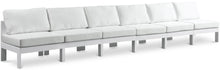 Load image into Gallery viewer, Nizuc - Outdoor Patio 6 Seat Armless Modular Sofa With White Frame