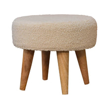 Load image into Gallery viewer, Petite Footstool - Cream / Brown