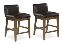 Load image into Gallery viewer, Cabalynn - Upholstered Barstool (Set of 2) - Two-tone Brown