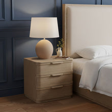 Load image into Gallery viewer, Tiberio - Oak Veneer And Solid Wood Nightstand