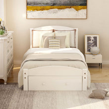 Load image into Gallery viewer, Platform Bed Frame With Storage Drawer And Wood Slat Support No Box Spring Needed