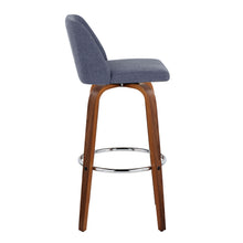 Load image into Gallery viewer, Toriano - Mid Century Modern Fixed Height, Barstool With Swivel With Round Footrest (Set of 2)