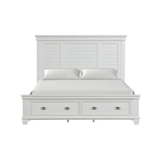 Load image into Gallery viewer, Jamestown - 5/0 - 6/6 Queen / Eastern King Storage Bed Rails - White