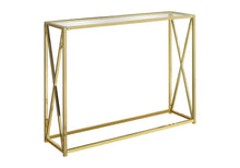 Load image into Gallery viewer, Accent Console Table For Entryway, Contemporary & Modern - Gold