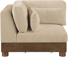 Load image into Gallery viewer, Turin - Chenille Fabric Upholstered Modular Corner Chair - Walnut Base