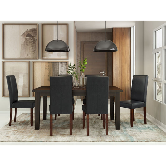 Acadian - Parson Dining Chair (Set of 2) - Distressed Black - Ego Home Furniture