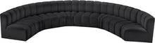 Load image into Gallery viewer, Arc - Faux Leather 8 Piece U-Shaped Modular Sofa