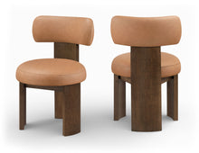 Load image into Gallery viewer, Atelier - Vegan Leather Upholstered Dining Chair (Set of 2) - Painted Brown Frame