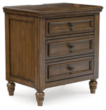 Load image into Gallery viewer, Sturlayne - Three Drawer Night Stand - Brown