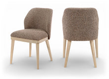 Load image into Gallery viewer, Valeo - Linen Textured Fabric Upholstered Dining Chair (Set of 2) - Painted Natural Base