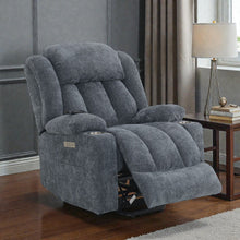 Load image into Gallery viewer, Power Motion Recliner With Lift Heating Massage Function - Blue
