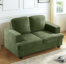 Load image into Gallery viewer, Modern Loveseat, Comfortable 2 Seater Couch With Deep Seating, Loose Back Cushions, Wide Arms