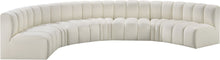 Load image into Gallery viewer, Arc - Faux Leather 7 Piece U-Shaped Modular Sofa