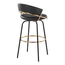 Load image into Gallery viewer, Jie - Fixed Height Contemporary Barstool With Swivel Round Footrest (Set of 2)