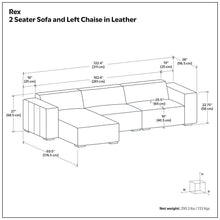 Load image into Gallery viewer, Rex - Handcrafted Sectional Sofa