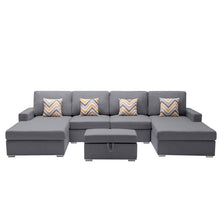 Load image into Gallery viewer, Nolan - Fabric 5 Piece Sectional Sofa With Interchangeable Legs