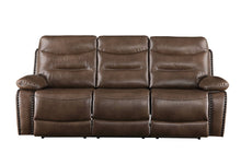 Load image into Gallery viewer, Aashi - Leather Gel Match Recliner Sofa - Brown