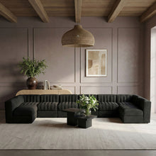 Load image into Gallery viewer, Rummi - Velvet Performance Fabric Upholstered 8 Piece Modular Sectional (With 2 Corner Chairs)
