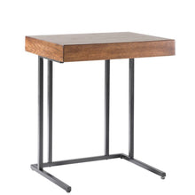 Load image into Gallery viewer, Wynn - Pull Up Table With Storage Compartment - Pecan