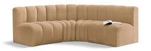 Load image into Gallery viewer, Arc - Velvet 4 Piece Corner Modular Sofa