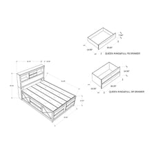 Load image into Gallery viewer, Lucille - Bed With Storage And Bookcase Headboard