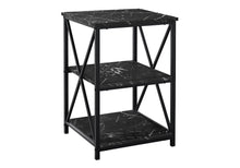 Load image into Gallery viewer, 3 Tier Accent Table, Side Marble Look Contemporary & Modern