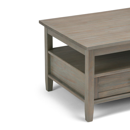 Warm Shaker - Coffee Table - Distressed Gray