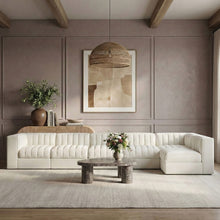 Load image into Gallery viewer, Rummi - Velvet Performance Fabric Upholstered 6 Piece Modular Sectional, L-Shaped (Right)
