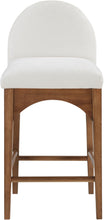 Load image into Gallery viewer, Waldorf - Chenille Stool With Brown Legs