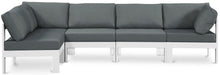 Load image into Gallery viewer, Nizuc - Outdoor Patio 5 Piece Modular Sectional With White Frame