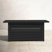 Load image into Gallery viewer, Propane / Gas Outdoor Fire Pit Table With Lid Durable Construction - Black