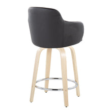 Load image into Gallery viewer, Boyne - Contemporary Fixed Height Counter Stool & Swivel With Round Footrest (Set of 2)
