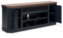 Load image into Gallery viewer, Landocken - XL TV Stand W/Fireplace Option - Brown / Blue