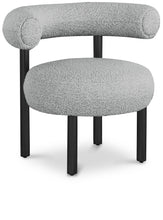 Load image into Gallery viewer, Bordeaux - Boucle Fabric Accent Chair With Black Legs