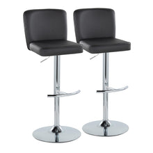 Load image into Gallery viewer, Henry - Contemporary Adjustable Barstool With Swivel & Rounded T Footrest (Set of 2)