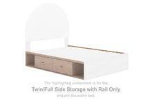 Load image into Gallery viewer, Arloster - Twin/Full Side Storage With Rail - Tan