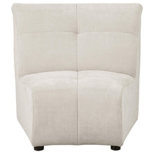Load image into Gallery viewer, Charlotte Upholstered Curved Armless Chair Ivory - Ego Home Furniture