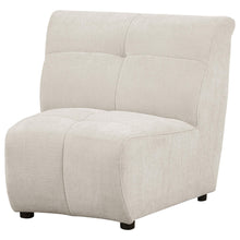 Load image into Gallery viewer, Charlotte Upholstered Curved Armless Chair Ivory - Ego Home Furniture