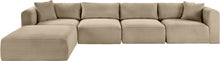 Load image into Gallery viewer, Shaggy - Fabric 5 Piece Modular Sectional With Ottoman