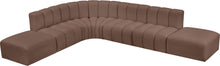 Load image into Gallery viewer, Arc - Faux Leather 7 Piece Corner Modular Sofa