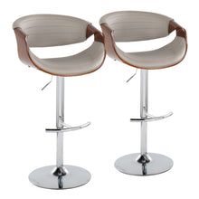 Load image into Gallery viewer, Symphony - Mid Century Modern Adjustable Barstool & Swivel With Rounded T Footrest (Set of 2)