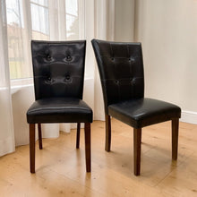 Load image into Gallery viewer, Britney - Synthetic Leather Side Chair (Set of 2) - Brown / Walnut