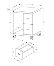 Load image into Gallery viewer, Office, File Cabinet, Printer Cart, Rolling File Cabinet, Mobile, Storage, Contemporary & Modern