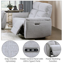 Load image into Gallery viewer, Eastre - Power Motion Loveseat With USB Port - Gray