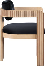 Load image into Gallery viewer, Sacha - Velvet Dining Chair With Natural Base (Set of 2)