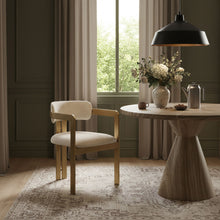 Load image into Gallery viewer, Aurum - Linen Textured Fabric Upholstered Dining Chair (Set of 2)