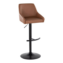 Load image into Gallery viewer, Hannah - Transitional Adjustable Barstool With Swivel With Rounded T Footrest (Set of 2)