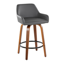 Load image into Gallery viewer, Daniella - Contemporary Fixed Height Counter Stool With Swivel With Round Footrest (Set of 2)