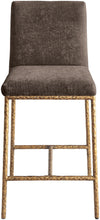 Load image into Gallery viewer, Reeves - Chenille Fabric Upholstered Counter Stool (Set of 2) - Gold Base