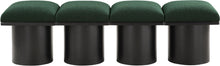 Load image into Gallery viewer, Pavilion - 4 Piece Modular Bench With Black Base